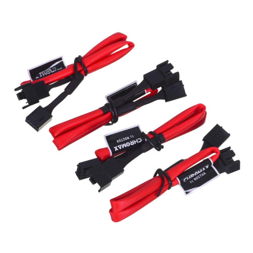 Kabel przedłużający do wentylatora NOCTUA NA-SEC1.red 4-Pin PWM 30cm 4 szt.