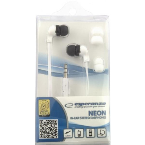 Słuchawki Esperanza Neon EH147W (kolor biały)-16200431