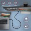 BUCM32-CM05AB Kabel USB-C - USB-C 3.2 Gen 2 0.5m, PD 100W, 5A, 4K HD, ALU, oplot, czarny-16389958