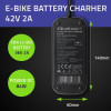 Ładowarka do roweru skutera elektrycznego 36V | 42V | 2A | 5.5*2.5 + wodoodporna + kabel zasilający-16395480