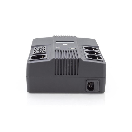 UPS UPS Line-Interactive 600VA/360WAVR 4xSCHUKO 3xIEC C13 1xUSB A 1x USB B RJ45-16386736