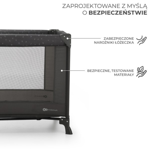 Łóżeczko turystyczne JOY LIGHT GREY-16388992
