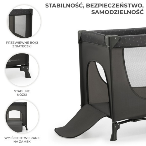 Łóżeczko turystyczne JOY LIGHT GREY-16388993