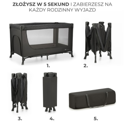 Łóżeczko turystyczne JOY LIGHT GREY-16388994
