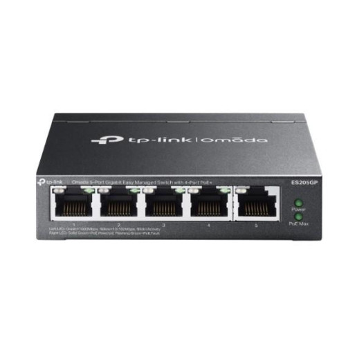 Przełącznik ES205GP Omada 5-Port Gigabit Easy 4-Port PoE+