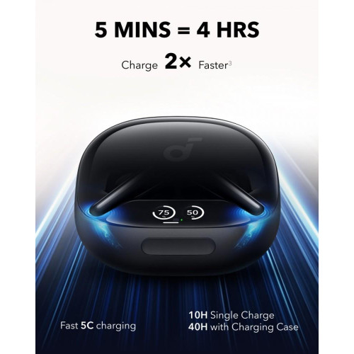 Słuchawki bezprzewodowe Soundcore Liberty 4 PRO Bluetooth błyszcząca czerń-16390686