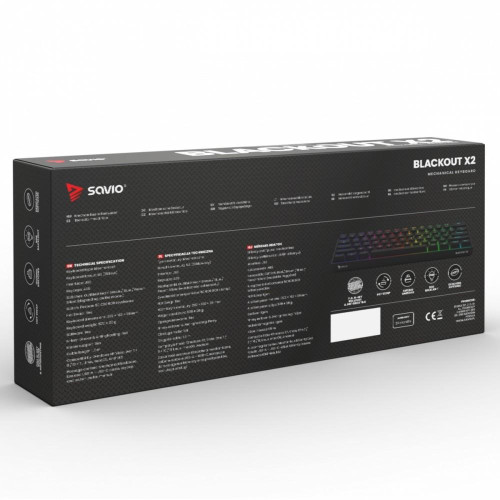 Klawiatura mechaniczna BLACKOUT X2 OUTEMU Blue, Hot Swap-16391082