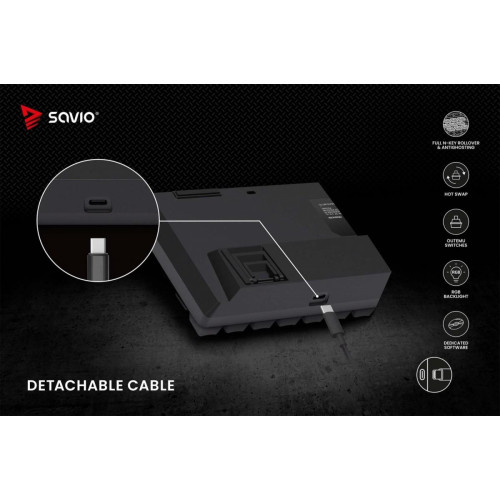 Klawiatura mechaniczna BLACKOUT X2 OUTEMU Red, Hot Swap-16391162
