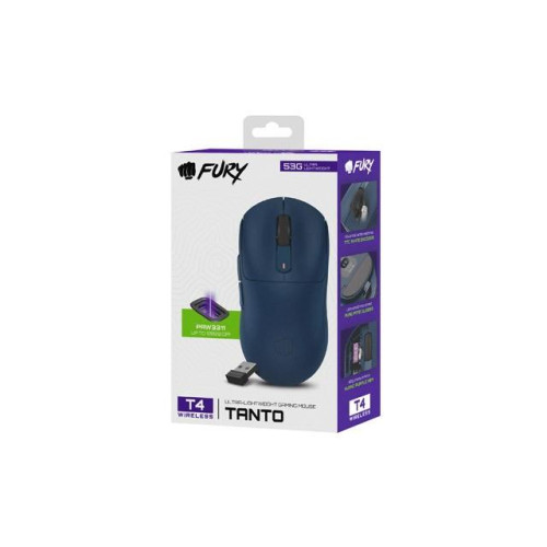 Mysz Fury TANTO T4 RGB 12000DPI bezprzewodowa niebieska-16391955