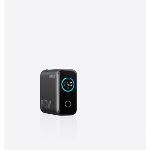 Ładowarka sieciowa 140W PD3.1 kabel USB-C LED Czarna-16391957