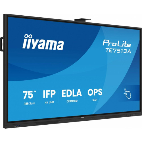 Monitor 75 cali TE7513A-B1AG INFRARED,40pkt,IPS,4K,7H,450cd/m2, WiFi,USB, ANDROID 14, Google EDLA,2x20W, UCHWYT CIE