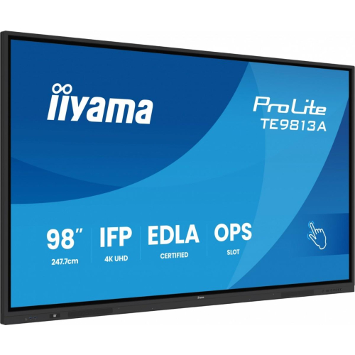 Monitor 98 cali TE9813A-B1AG INFRARED,40pkt,IPS,4K,7H,450cd/m2, WiFi,USB, ANDROID 14, Google EDLA,2x20W, UCHWYT CIE