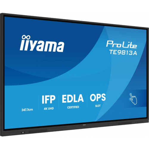 Monitor 98 cali TE9813A-B1AG INFRARED,40pkt,IPS,4K,7H,450cd/m2, WiFi,USB, ANDROID 14, Google EDLA,2x20W, UCHWYT CIE