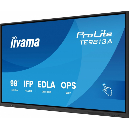 Monitor 98 cali TE9813A-B1AG INFRARED,40pkt,IPS,4K,7H,450cd/m2, WiFi,USB, ANDROID 14, Google EDLA,2x20W, UCHWYT CIE