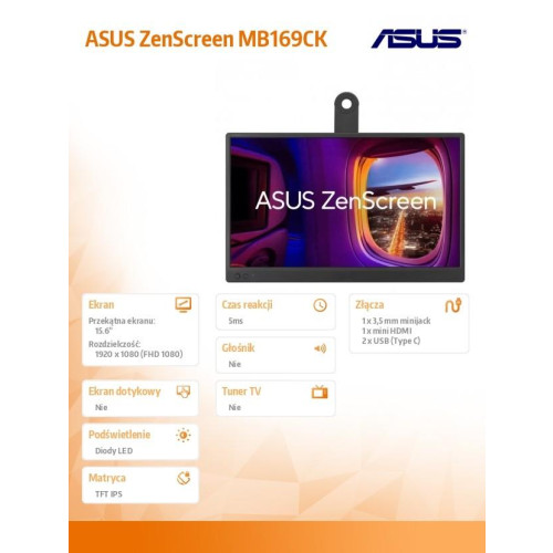 Monitor MB169CK 15.6 IPS USB-C FHD mHDMI-16393370