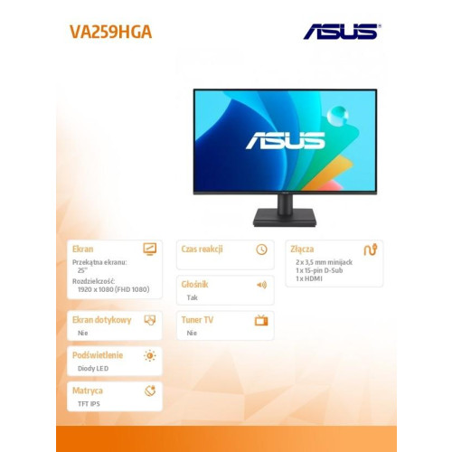 Monitor VA259HGA EYE C IPS FHD 120Hz HDMI VGA-16393382