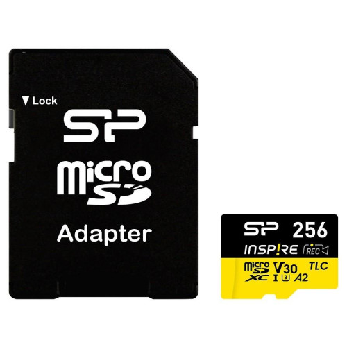 Karta pamięci microSDXC Inspire 256GB UHS-I U3 A2 V30 4K TLC
