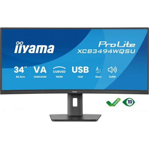 Monitor 34 cali XCB3494WQSU-B1 VA,UWQHD,1500R,2xHDMI,DP,2xUSB,2xUSB-C-16394572