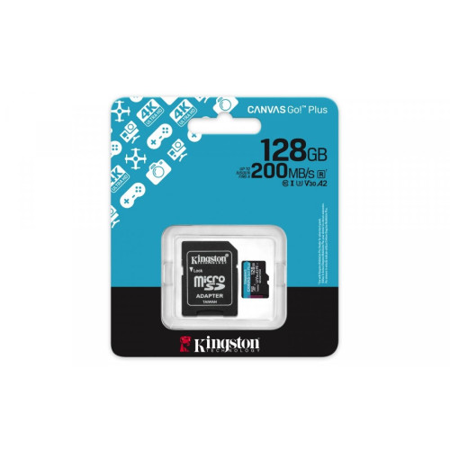 Karta microSD 128GB CanvasGo! Plus 200MB/s A2 U3 V30 + adapter-16395445