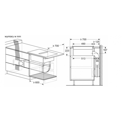 Płyta indukcyjna z wbudowanym wyciągiem PVS611B16E-16395853
