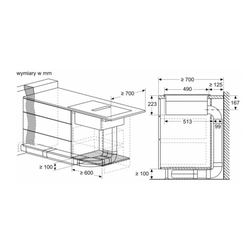 Płyta indukcyjna z wbudowanym wyciągiem PVS611B16E-16395855
