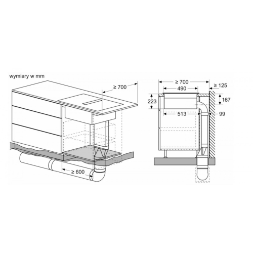 Płyta indukcyjna z wbudowanym wyciągiem PVS611B16E-16395856