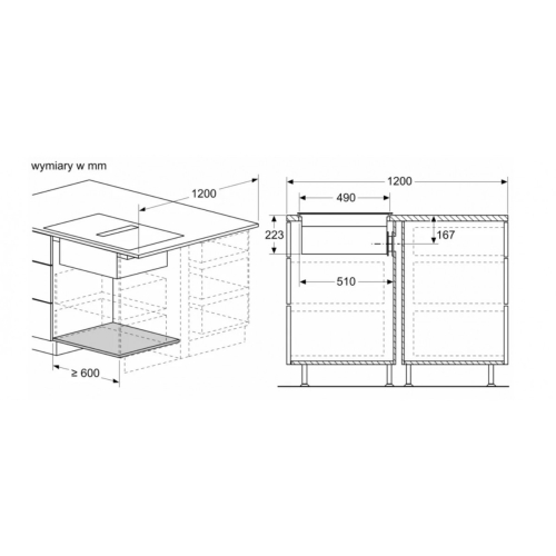 Płyta indukcyjna z wbudowanym wyciągiem PVS611B16E-16395857