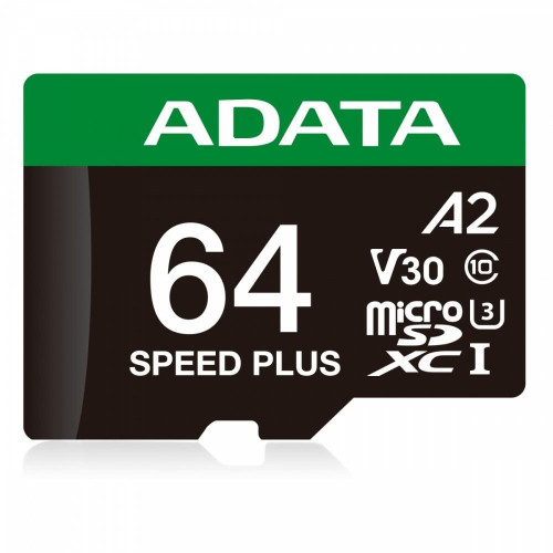 Karta microSD Speed Plus 64GB UHS1 U3 V30 A2 160/140 MB/s-16396504