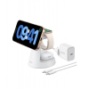 Stacja 3w1 stojak zestaw kabel+ładowarka biała-16483078
