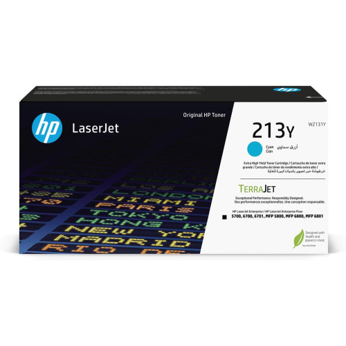 HP Oryginalnym wkładem z błękitnym tonerem o ekstrawysokiej wydajności 213Y LaserJet-15162510