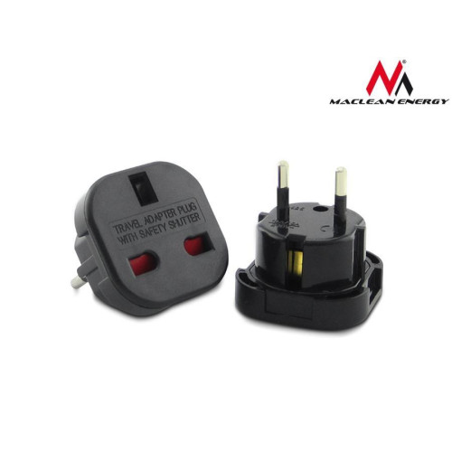 Przejściówka adapter EU na UK MCE72 Czarna-16481250