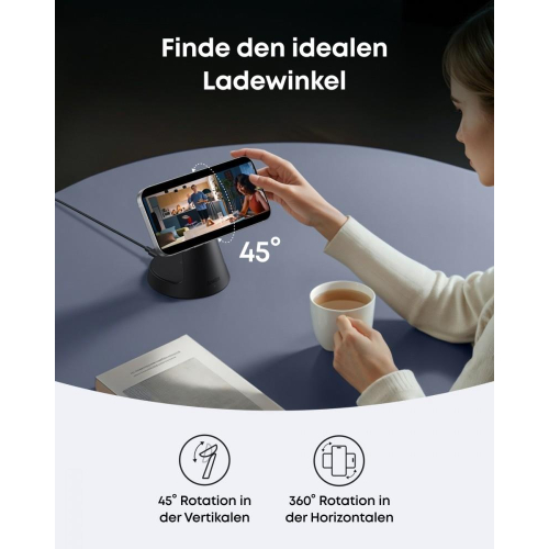 Stacja 3w1 stojak zestaw kabel+ładowarka czarna-16483070