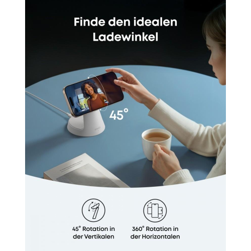 Stacja 3w1 stojak zestaw kabel+ładowarka biała-16483083