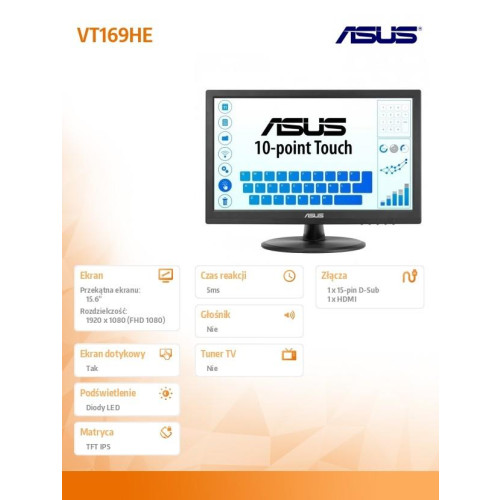 Monitor VT169HE DOTYK IPS FHD HDMI-16483112