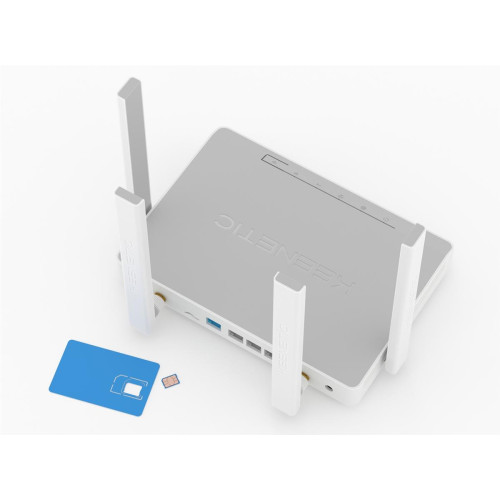 Keenetic KN-2311 router bezprzewodowy Gigabit Ethernet Dual-band (2.4 GHz/5 GHz) 4G Szary, Biały-16496984