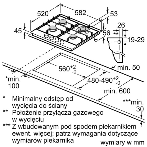 Płyta gazowa PGH6B5K90-16528150