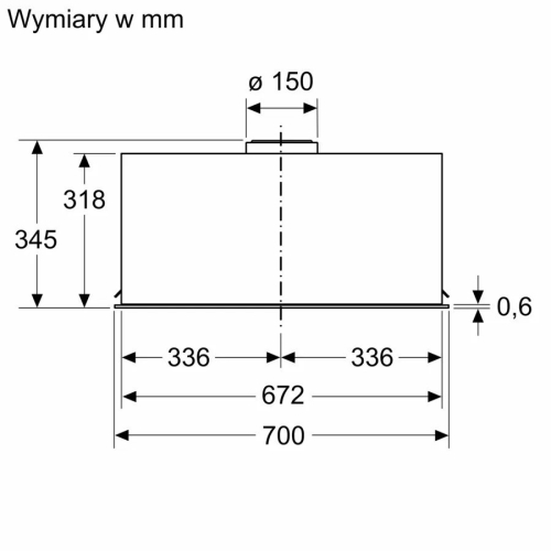 Okap wyspowy DLN78PC60 Serie8 70cm-16528390