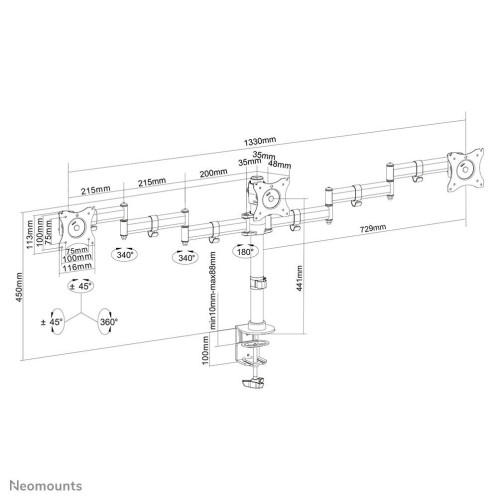 MONITOR DESK MOUNT 10-27