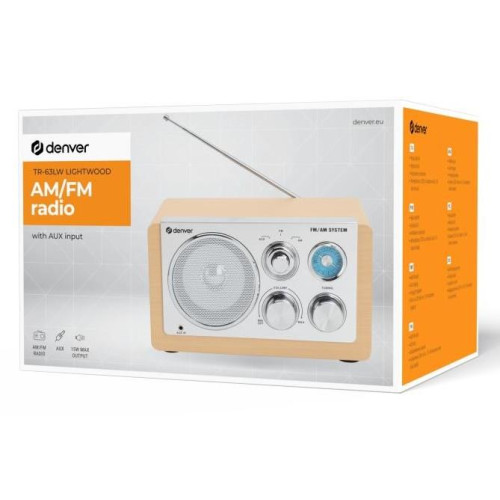 Radio AM/FM Denver TR-63LW light wood-16596107