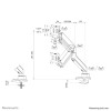 Neomounts DS70-450BL1 uchwyt / stojak do monitorów 106,7 cm (42