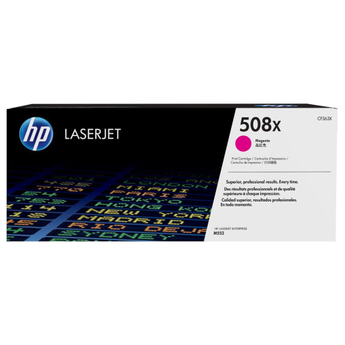 HP 508X oryginalny wkład laserowy o dużej pojemności, purpurowy-16610574