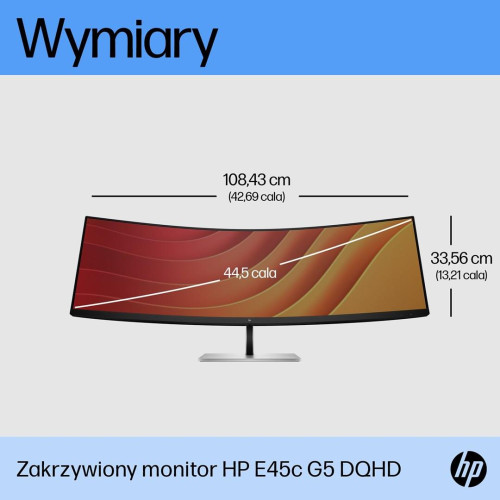 HP Zakrzywiony monitor DQHD E45c G5-16634699