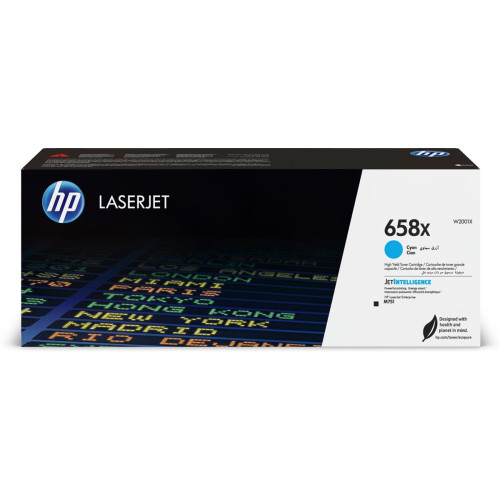 HP 658X CYAN LASERJET/TONER CARTRIDGE