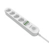 Energizer EPB2500W00EU rozgałęziacz 2 m 4 x gniazdo sieciowe Wewnętrzna Biały-16760592