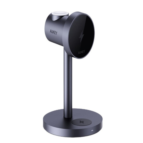 AUKEY ŁADOWARKA INDUKCYJNA 3W1, QI 2, 15W, IPHONE, AW, AIRPODS