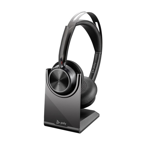 POLY Zestaw słuchawkowy Voyager Focus 2 USB-C-C + przejściówka USB-C/A Adapter + podstawka ładująca-16717549