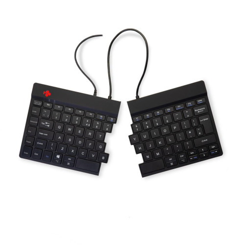 Klawiatura R-Go Split Break ergonomiczna UK-išdestymas juodas-16727987