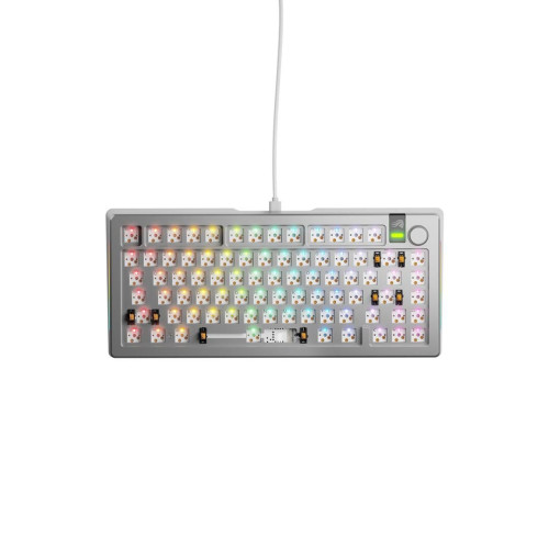 Klawiatura do gier Glorious GMMK 3 Pro 75% Custom Gaming-Tastatur - Barebone, ANSI-Layout, srebrna-16728060