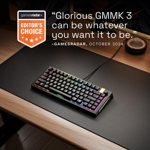 Glorious Gaming GMMK 3 PRO HE 75% Prebuilt klawiatura USB QWERTY US English Czarny-16754054