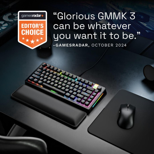 Glorious Gaming GMMK 3 PRO HE 75% Prebuilt klawiatura USB QWERTY US English Czarny-16754062